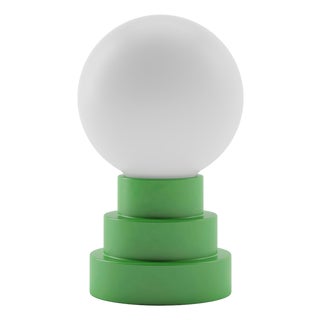 GLOBE Rechargeable Cordless LED Table Lamp, 3-Levels Brightness Touch Sensor Control, Moss For Sale