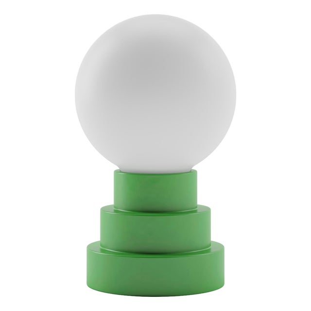 GLOBE Rechargeable Cordless LED Table Lamp, 3-Levels Brightness Touch Sensor Control, Moss For Sale