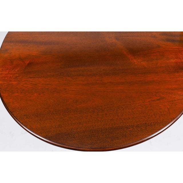 Brown Vintage 20th Century Regency Revival Oval Dining Table with One Leaf from William Tillman, 1990s For Sale - Image 8 of 16
