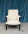 Wood French Armchairs in Muslin With Matching Ottoman - 3 Pieces For Sale - Image 7 of 12