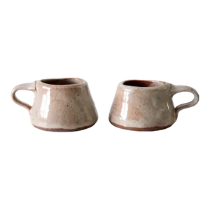 Vintage Studio Pottery Mugs Pair