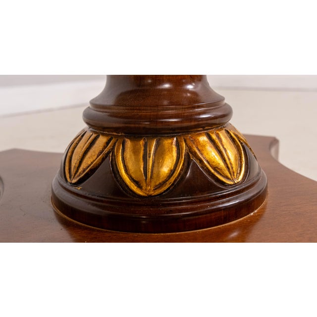 Brown Guerra Vanni Italian Round Neoclassical Center Table For Sale - Image 8 of 13