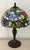 Late 20th Century Vintage Mid 20th Century Tiffany Style Stained Glass Table Lamp For Sale - Image 5 of 11