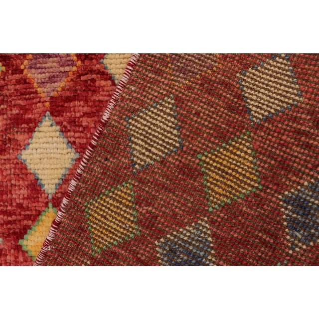 Bohemian Abstract Balouchi Joyce Hand Knotted Wool Rug For Sale - Image 9 of 10