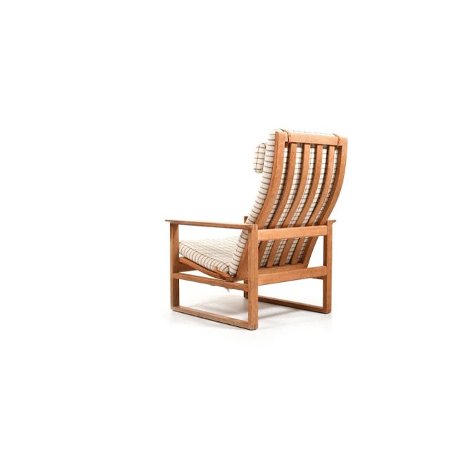 Mid-Century Modern Oak Bm-2254 Sled Chair by Børge Mogensen for Fredericia For Sale - Image 3 of 12