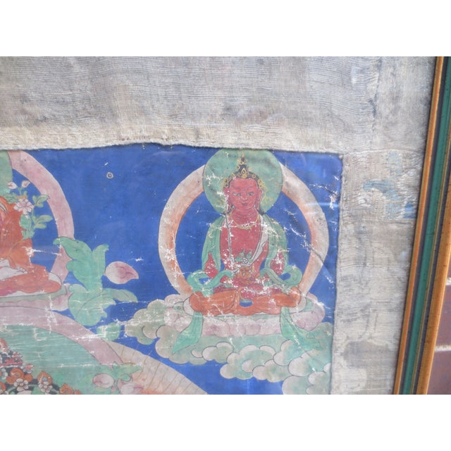 Antique Tibetan Tanka White Tara 18th For Sale - Image 14 of 14