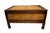 Wood Vintage Knob Creek Bookmatched Elm Burl Wood Campaign Coffee Table With Drawer For Sale - Image 7 of 7