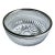 Mid 20th Century Stamped German Silver Plate Rimmed Clear Lead Crystal Serving Bowl For Sale