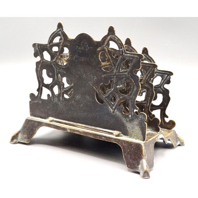 Art Nouveau Brass Letter Rack For Sale - Image 9 of 9