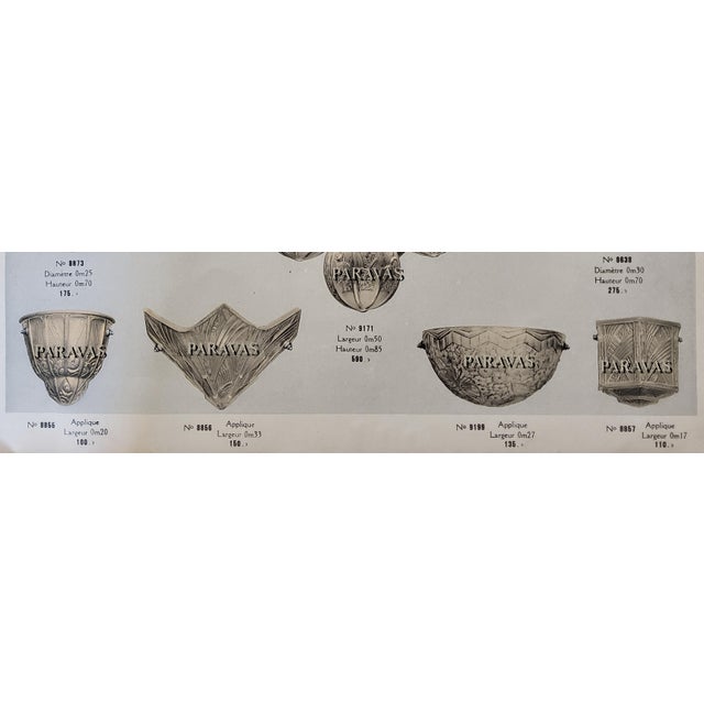 Hettier Vincent & Hanots French Art Deco Floral Frosted Glass Wall Sconces 1930s - Set of 4 For Sale - Image 12 of 13