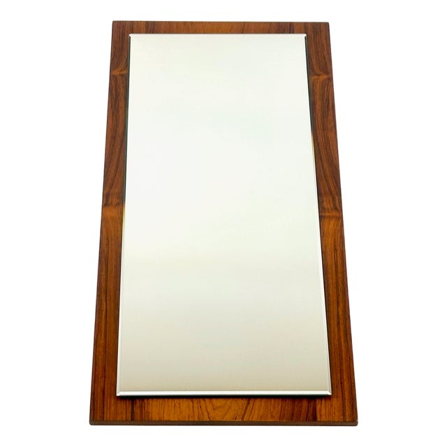 Mid-Century Modern Wall Mirror in Rosewood, 1960s For Sale