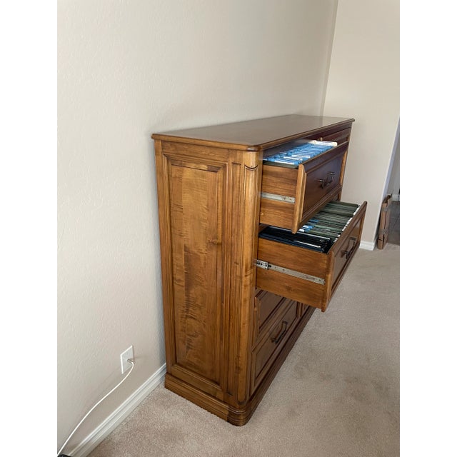Office Filing Cabinet Custom Made Maple For Sale In Phoenix - Image 6 of 13