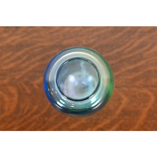 Late 20th Century Contemporary "Seafoam" Hand-Blown Vase by Buzz Blodgett For Sale - Image 5 of 11