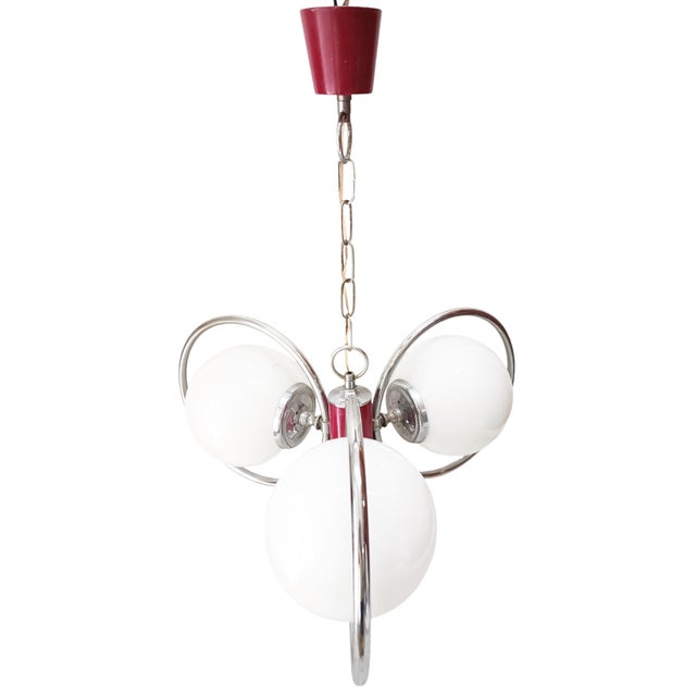Metal UFO Lamp form Stilnovo, 1950s For Sale - Image 7 of 7