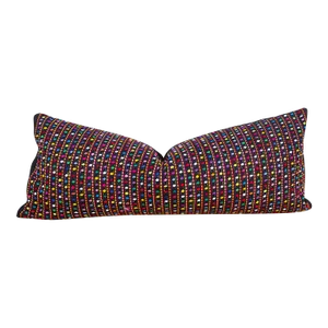 Long Vintage Mayan Brocade Hzel Pillow