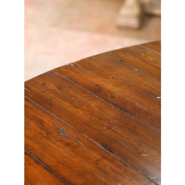 Late 20th Century Guy Chaddock Country Oak Drop-Leaf Gate Leg Dining Table For Sale - Image 9 of 18