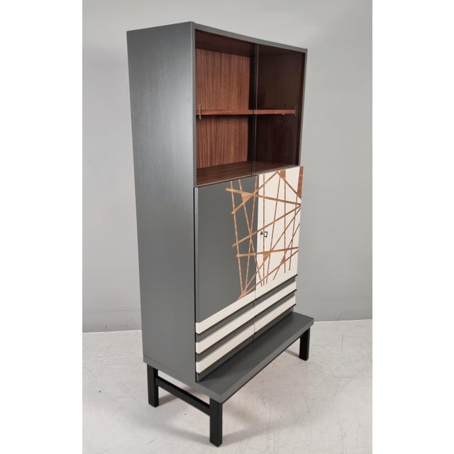 Vintage Bar Cabinet in Beech, 1970s For Sale - Image 4 of 12