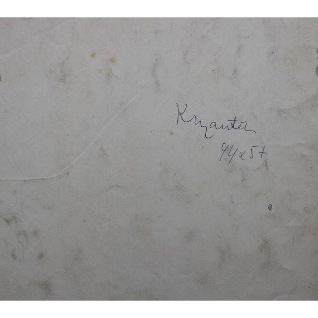 1980s Dzidra Bauma, Chrysanthemums, 1985, Watercolor For Sale - Image 5 of 6