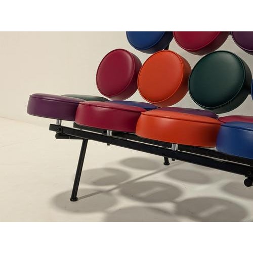 Nelson’s design transformed the traditional sofa into a three-dimensional pattern consisting of 18 brightly-coloured...