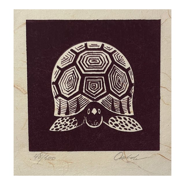 1970s James Omohundro Turtle Serigraph For Sale