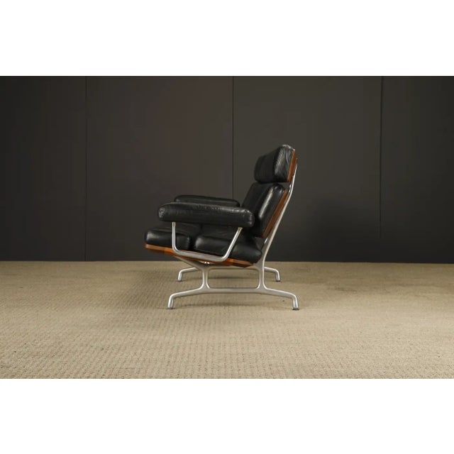 Black Eames Three-Seat Sofa by Ray and Charles Eames for Herman Miller, Signed For Sale - Image 8 of 18