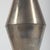 A striking pair of mid-20th century geometric table lamps, executed in polished and brushed silver-toned metal, each...