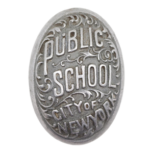 1900s Aluminum Public School New York Door Knob
