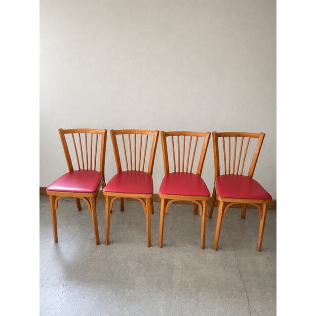 Baumann Chairs in Wood, Set of 4 For Sale - Image 6 of 6