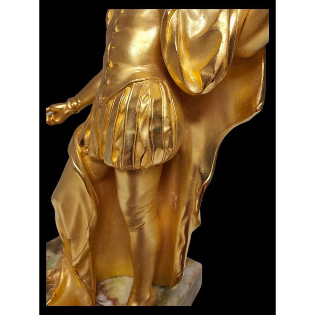 Baroque Figure in Gilt Bronze, 19th Century For Sale - Image 3 of 18