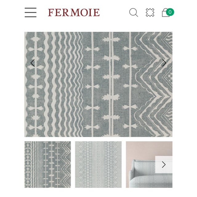Fermoie Fabric Abbey Stripe Abbe-009 8 Yards Linen 8 1/2 Yards For Sale - Image 10 of 10