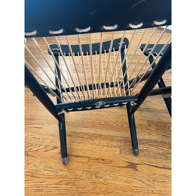 1950s Maruni 1950s Rope Sling Chairs — a Pair For Sale - Image 5 of 9