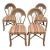 Vintage Rattan Bentwood Coastal Boho Tropical Style Dining Chairs - Set of 4 For Sale