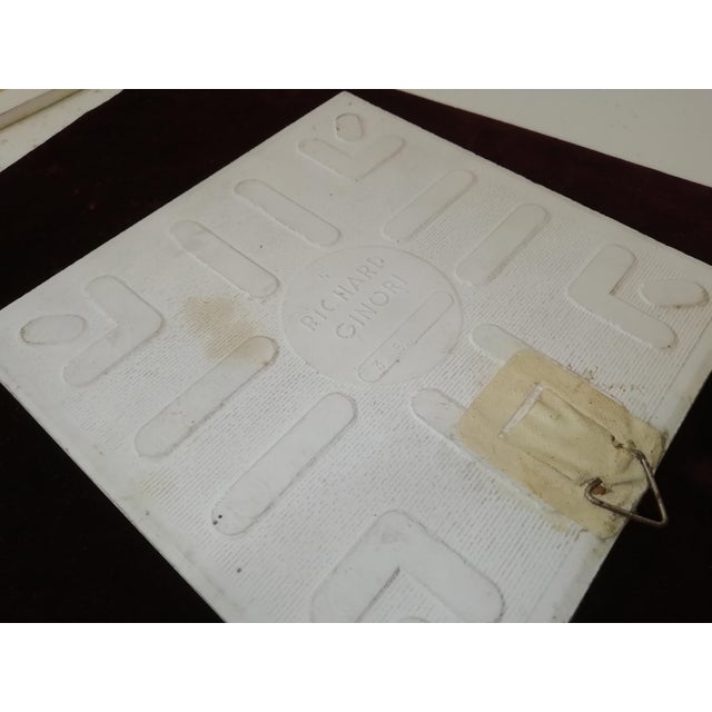 Blue Tiles by Gio Ponti for Richard Ginori, Italy, 1940s, Set of 2 For Sale - Image 8 of 10