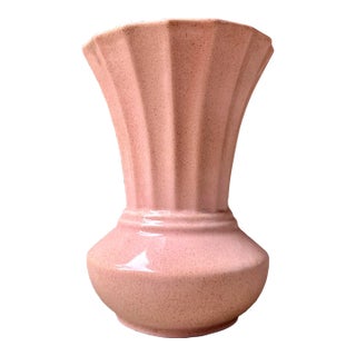 Vintage 1950s Mid Century Pink Pottery Vase by California Pottery For Sale