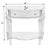 Traditional Halifax 34 in. W Demilune Wood 1 Drawer Console Table with Open Lower Shelf, Antique Beige For Sale - Image 3 of 9