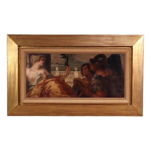 Pompeo Massani, Allegory of Victory, 1880, Oil on Canvas For Sale