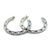 1990s Pair of John Hardy Estate Dot Flat Hoop Earrings 1.95" Sterling Silver For Sale In New York - Image 6 of 7