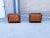 ✨ Pair of Mid-Century Modern Campaign-Style Nightstands ✨ This striking pair of mid-century modern nightstands captures...