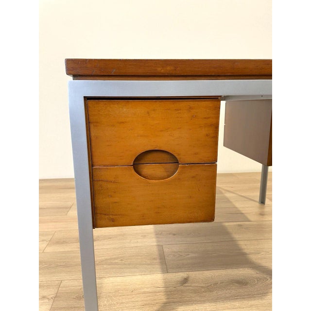 1950s Italian Double Center Desk, 1950s For Sale - Image 5 of 8