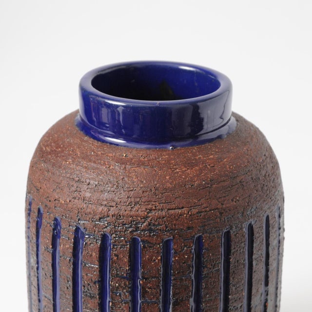Ceramic Brutalist Swedish Vase from Gabriel, 1960s For Sale - Image 7 of 8