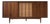 1960's Mainline Hooker Walnut & Caned Reversible Door Credenza For Sale