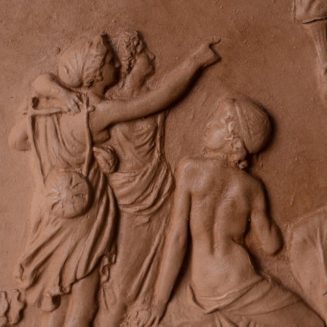 Roman Goddess Terracotta Relief, Museum Copy For Sale - Image 4 of 5