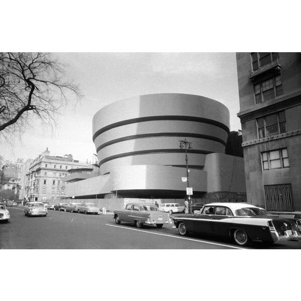 The Guggenheim The Guggenheim Museum, designed by Frank Lloyd Wright (1867 - 1969), who developed the concept of 'organic...