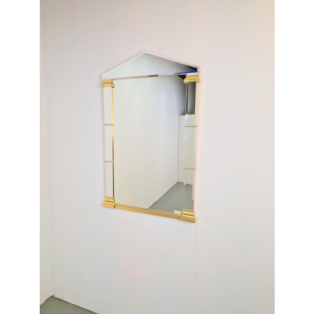 Wood Hollywood Regency Gilded Mirror from Deknudt, Belgium, 1970 For Sale - Image 7 of 18