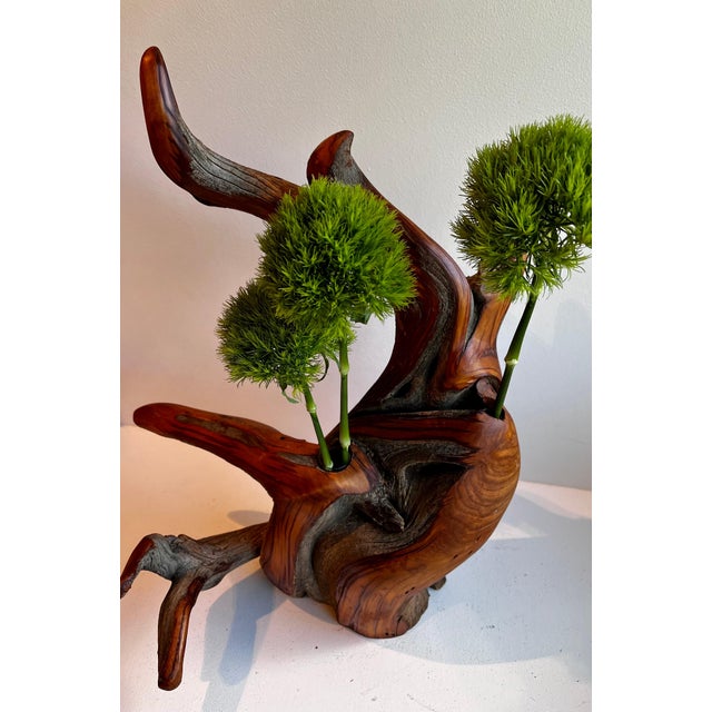 2000 - 2009 Juniper Wood Bud Vase For Sale - Image 5 of 12