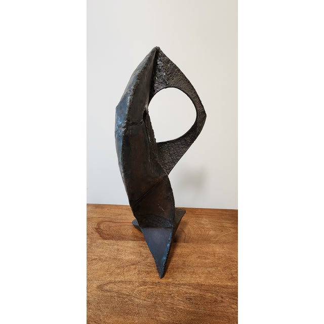 Monumental 27" Mid-Century Brutalist Steel Sculpture by Enrique Miralda For Sale - Image 4 of 15