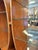 Vintage Art Deco Style Fan & Feather Shaped Three Section Lighted Display Cabinet For Sale - Image 13 of 18