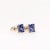 Modern Tanzanite Earring Studs in 14K Solid White, Yellow or Rose Gold | Emerald Cut, a Pair For Sale - Image 3 of 6