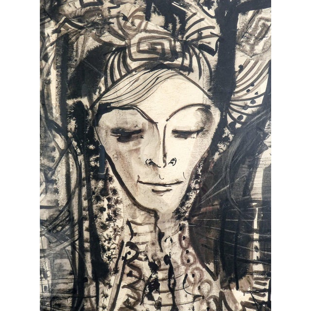 Guido De Bonis, Untitled, 1961, Watercolor and Mixed Media on Paper, Framed For Sale - Image 4 of 12