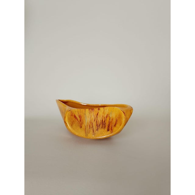 Tan Mid-Century Sculptural Vase Roberto Rigon for Bertoncello, 1970s For Sale - Image 8 of 10